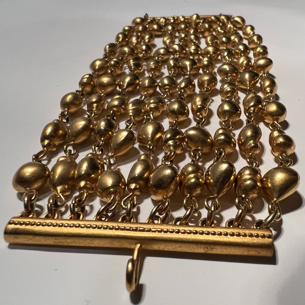 Karl Lagerfeld Couture Golden Pearls Bracelet